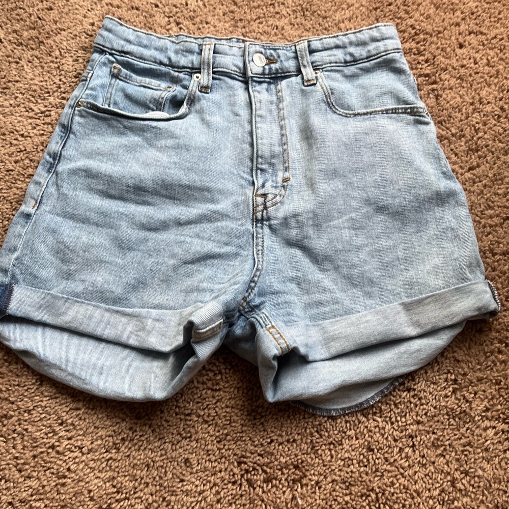 Light Blue Denim Women's Shorts